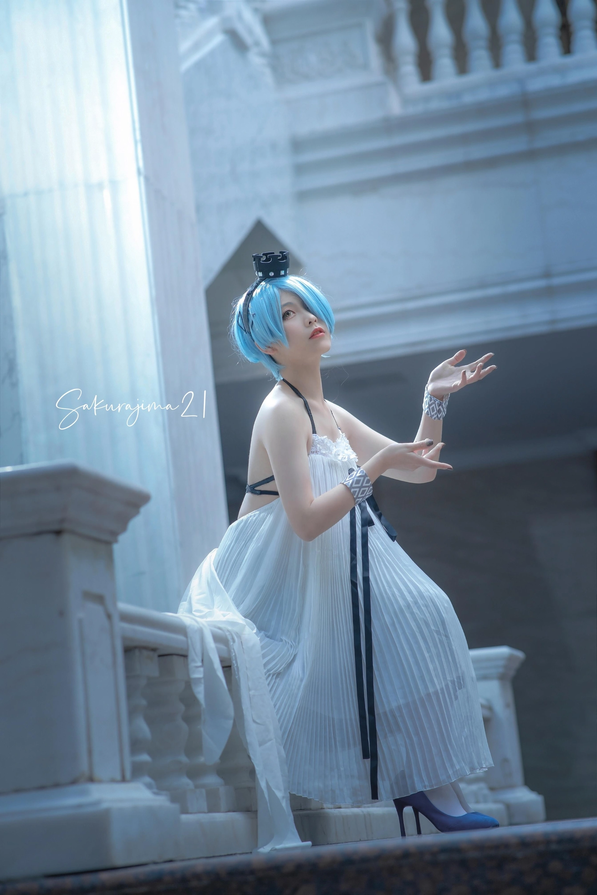 樱岛嗷 - 少女前线COS正片ZASM21白棋皇后 2